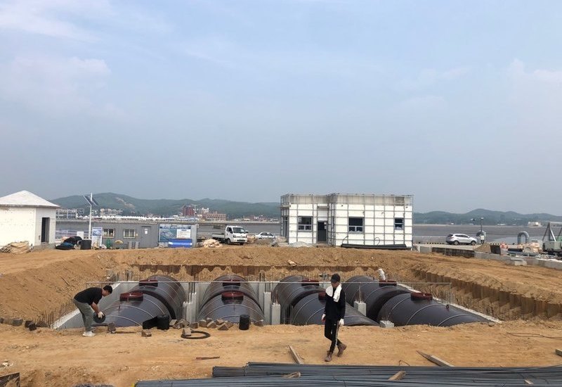 유류탱크 시공현장
