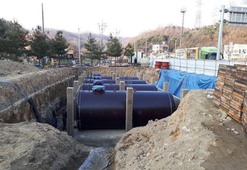 유류탱크 시공현장