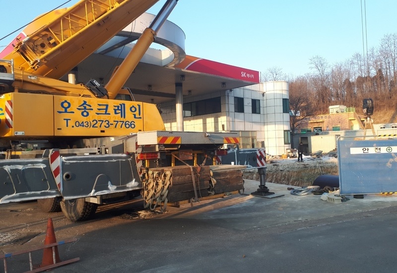 유류탱크 시공현장