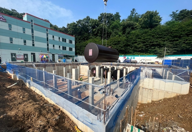 유류탱크 시공현장